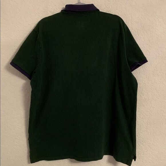 Polo by Ralph Lauren Men's Dark Green Big Logo Violet Pony Polo Shirt Size XXL - Picture 4 of 8